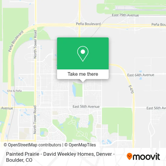 Painted Prairie - David Weekley Homes map