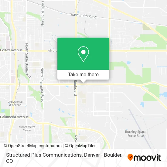 Structured Plus Communications map