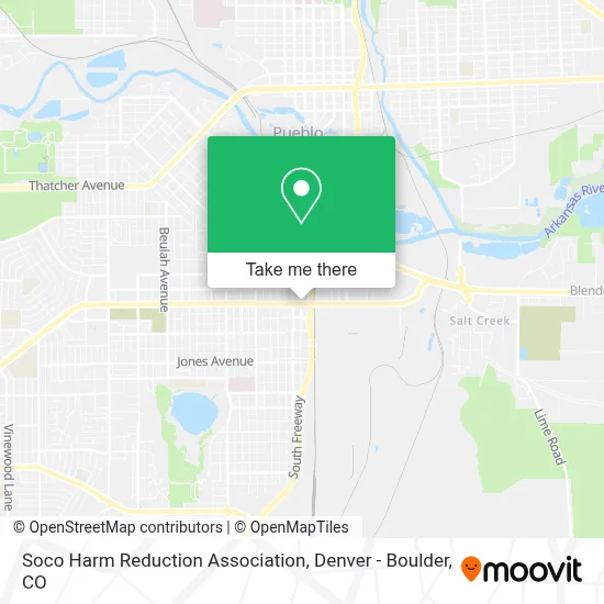 Soco Harm Reduction Association map