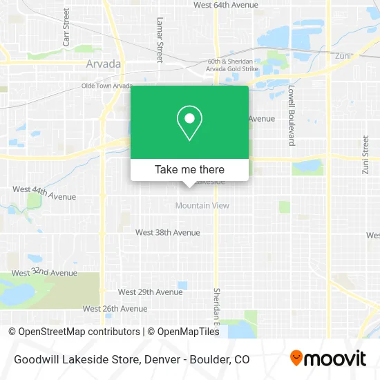 Goodwill Lakeside Store map
