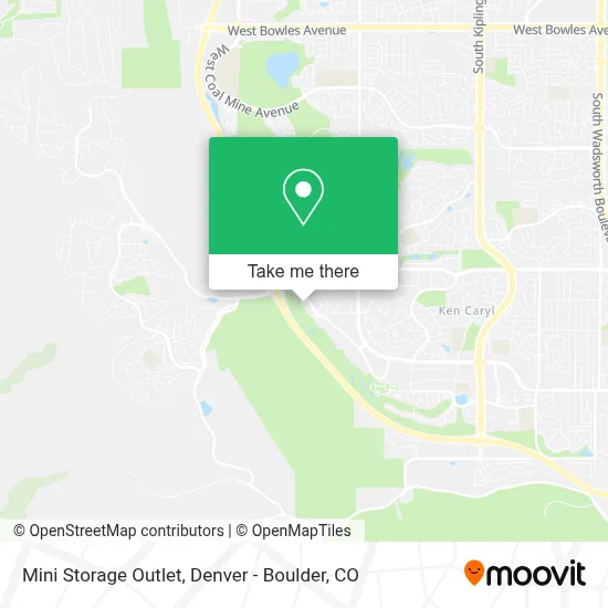 Mini Storage Outlet map