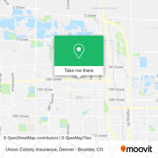 Union Colony Insurance map