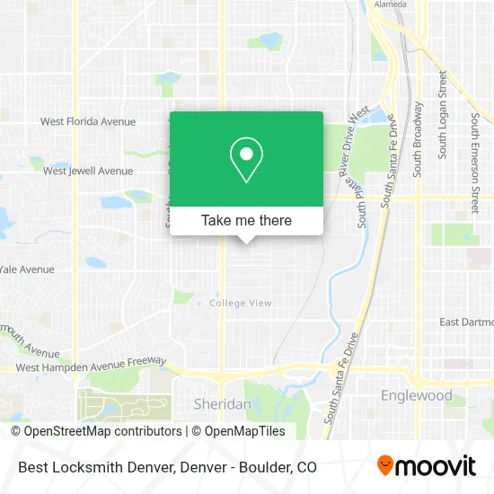 Best Locksmith Denver map
