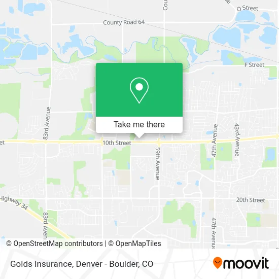 Golds Insurance map