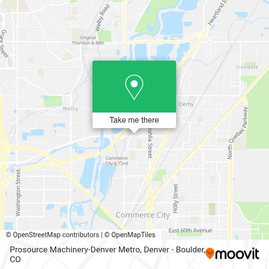 Prosource Machinery-Denver Metro map