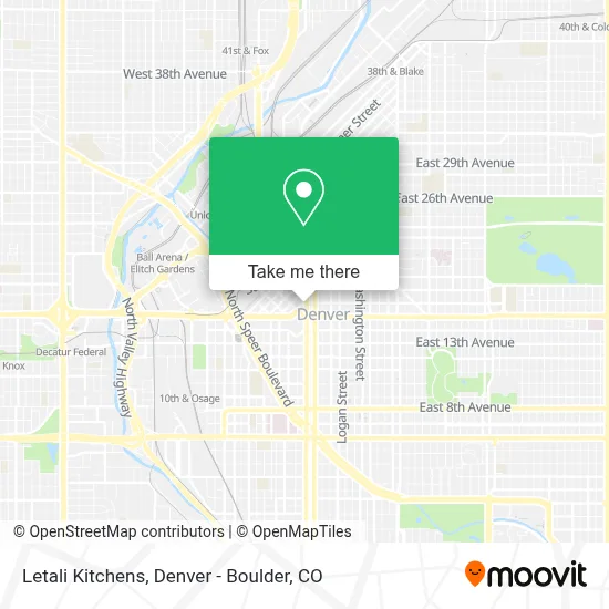 Letali Kitchens map
