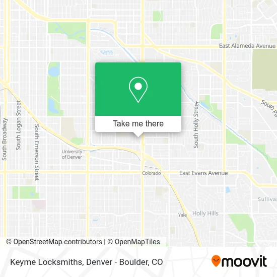 Keyme Locksmiths map