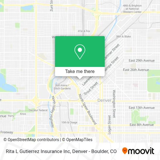 Rita L Gutierrez Insurance Inc map