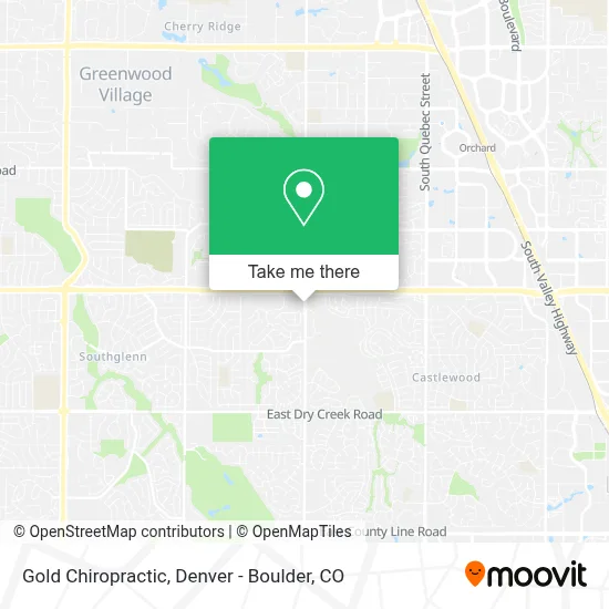 Gold Chiropractic map