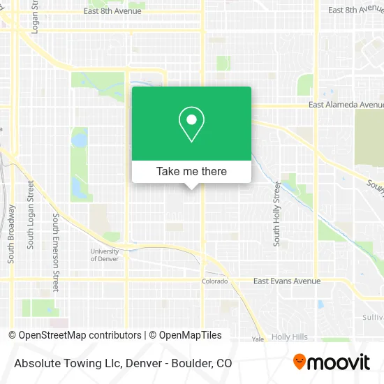 Absolute Towing Llc map