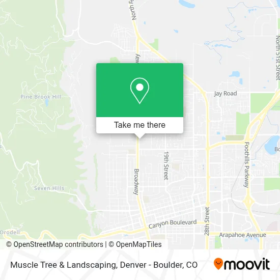 Muscle Tree & Landscaping map