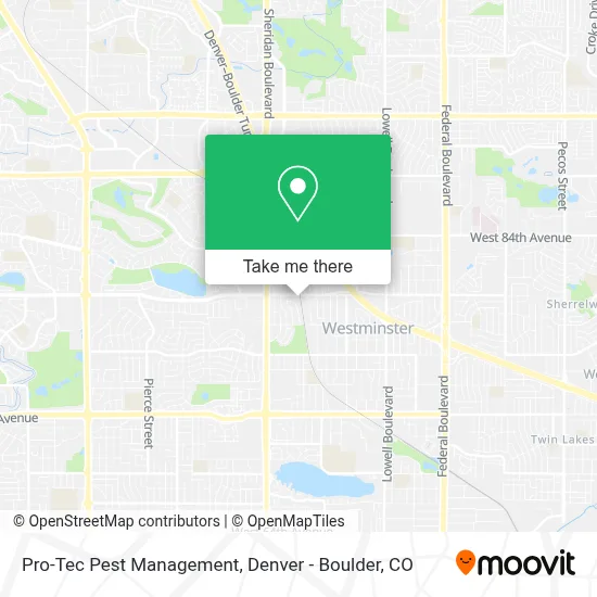 Pro-Tec Pest Management map