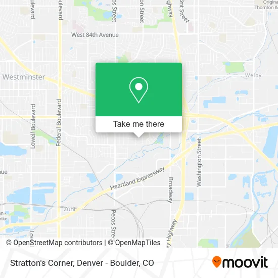 Stratton's Corner map