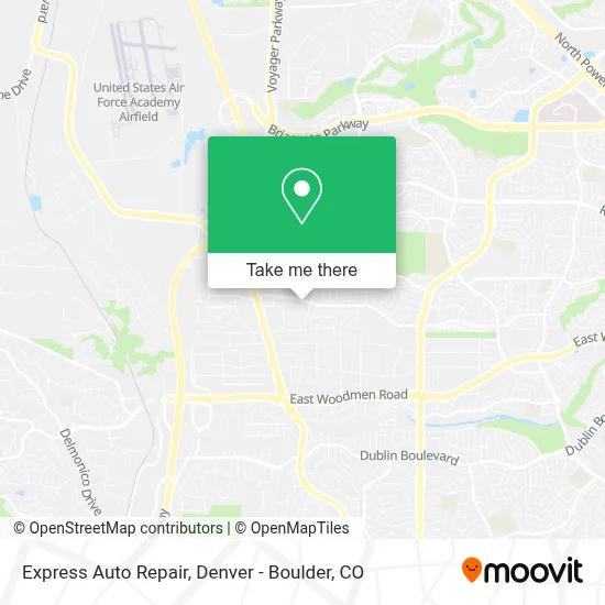 Express Auto Repair map