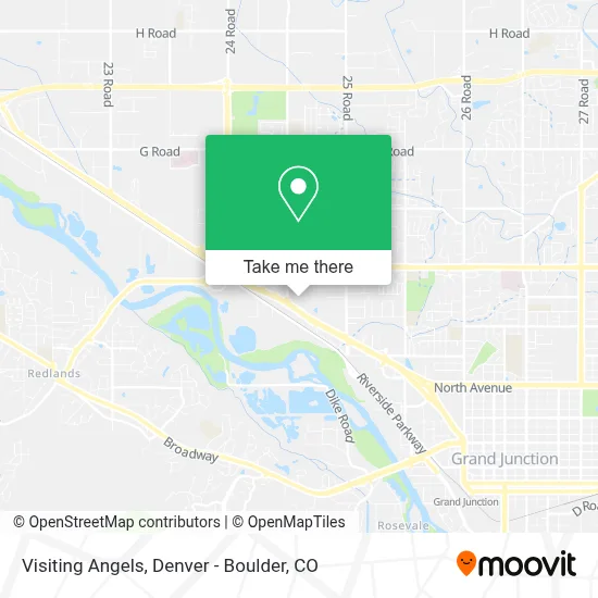 Visiting Angels map