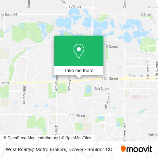 West Realty@Metro Brokers map