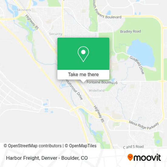 Harbor Freight map
