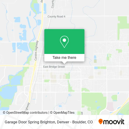 Garage Door Spring Brighton map
