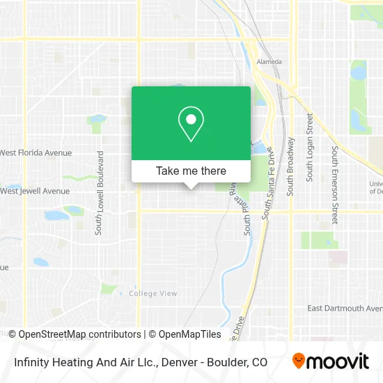 Infinity Heating And Air Llc. map