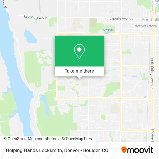 Helping Hands Locksmith map