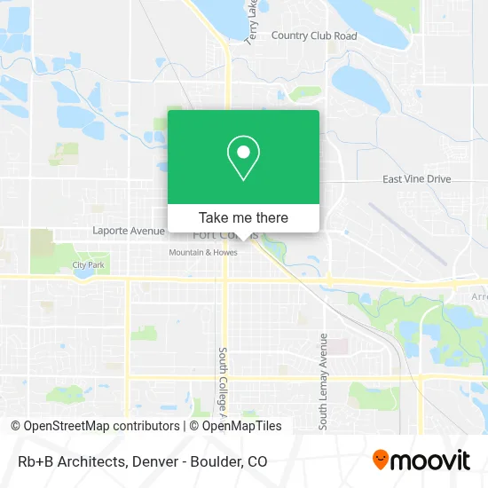 Rb+B Architects map