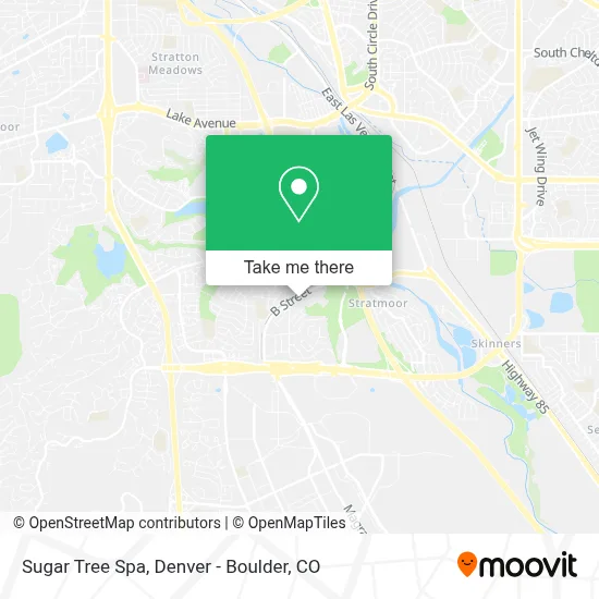 Sugar Tree Spa map