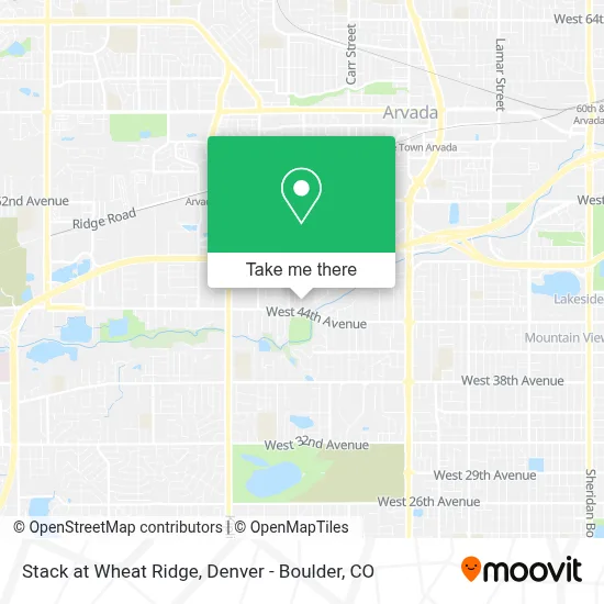 Stack at Wheat Ridge map