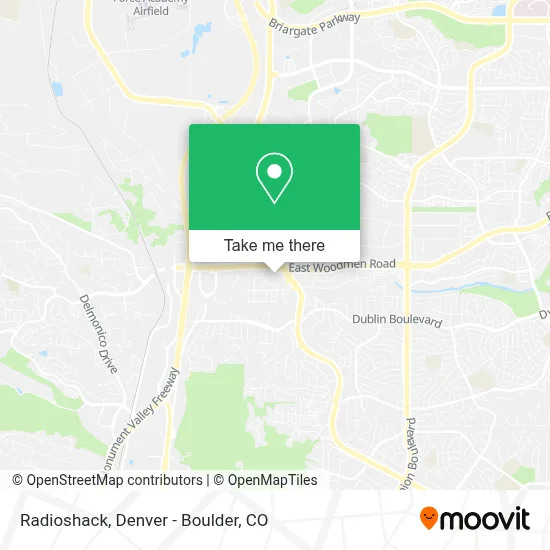 Radioshack map