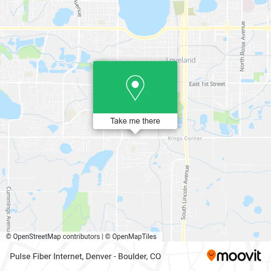 Pulse Fiber Internet map