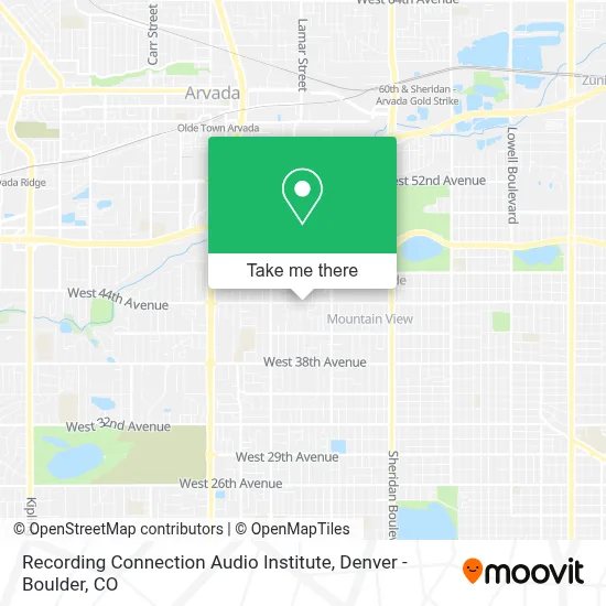 Recording Connection Audio Institute map