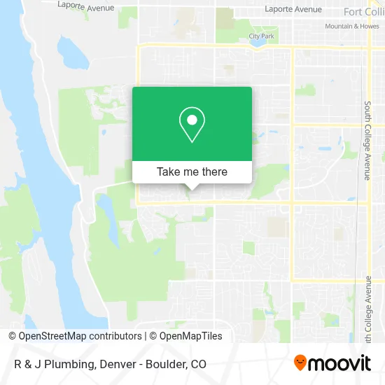 R & J Plumbing map