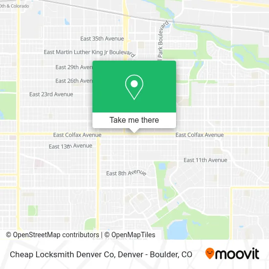 Cheap Locksmith Denver Co map