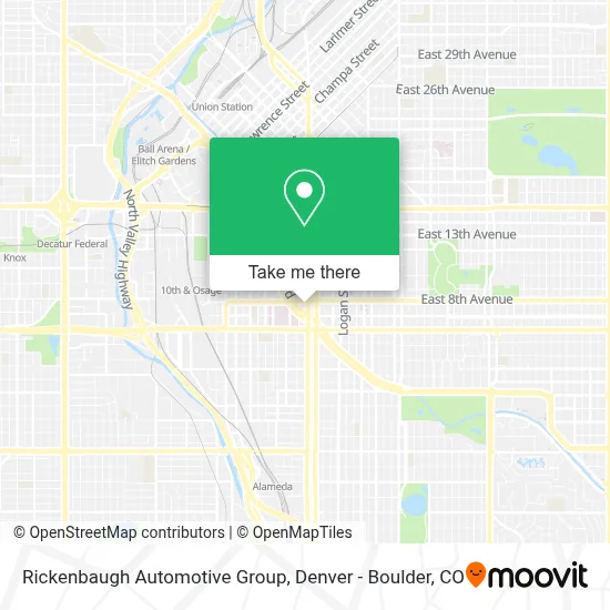 Rickenbaugh Automotive Group map