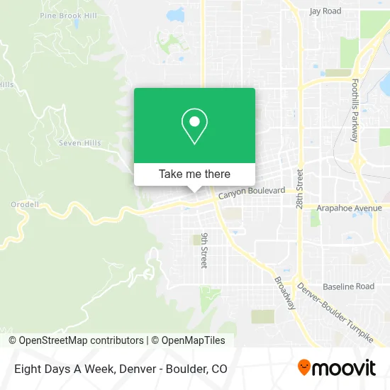 Eight Days A Week map