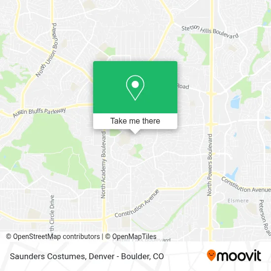 Saunders Costumes map
