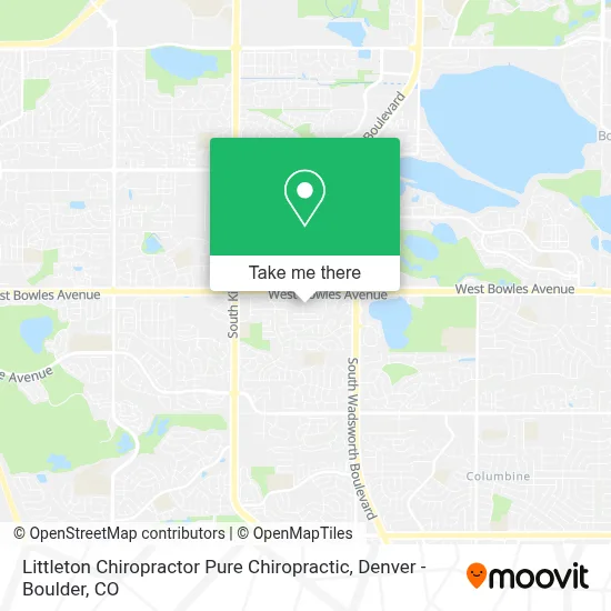 Littleton Chiropractor Pure Chiropractic map