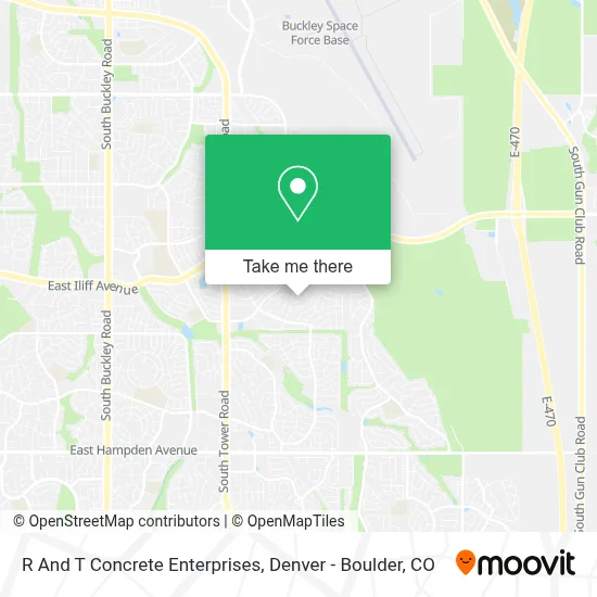 R And T Concrete Enterprises map