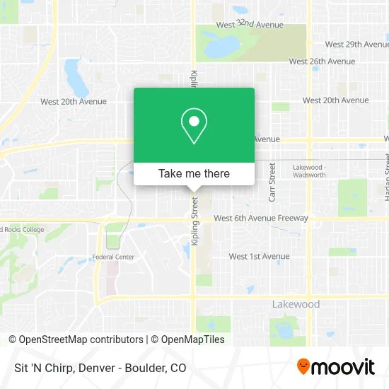 Sit 'N Chirp map