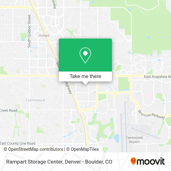 Rampart Storage Center map