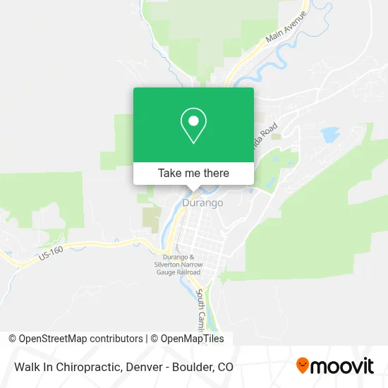 Walk In Chiropractic map
