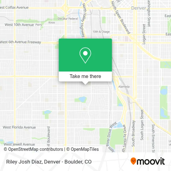 Riley Josh Diaz map