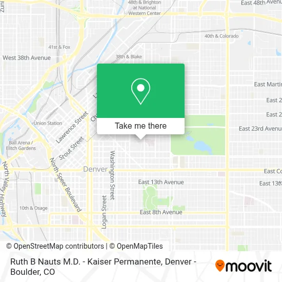 Ruth B Nauts M.D. - Kaiser Permanente map