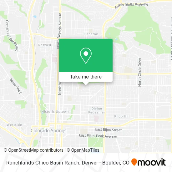 Ranchlands Chico Basin Ranch map