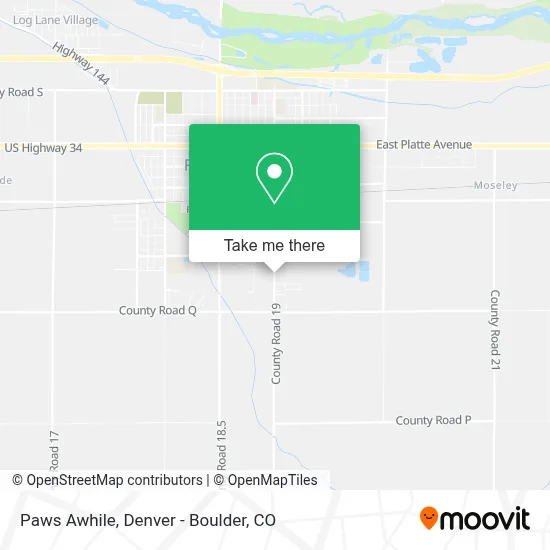Paws Awhile map