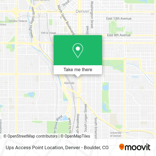 Ups Access Point Location map