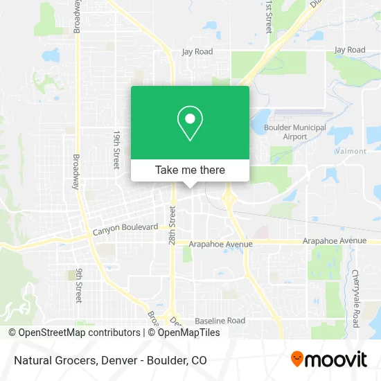 Natural Grocers map