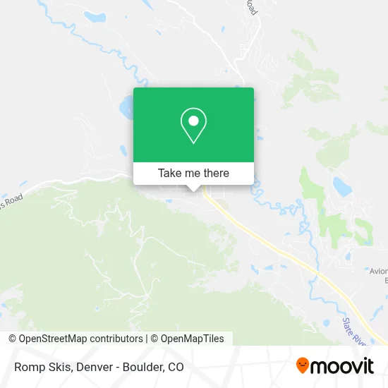 Romp Skis map