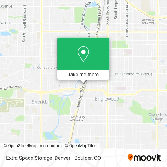 Extra Space Storage map