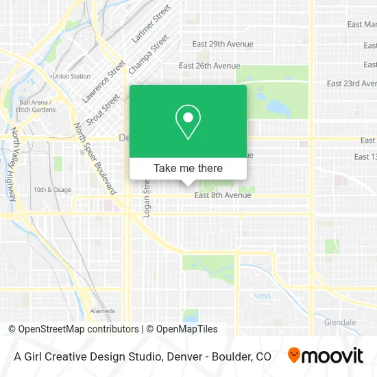 A Girl Creative Design Studio map