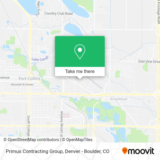 Primus Contracting Group map